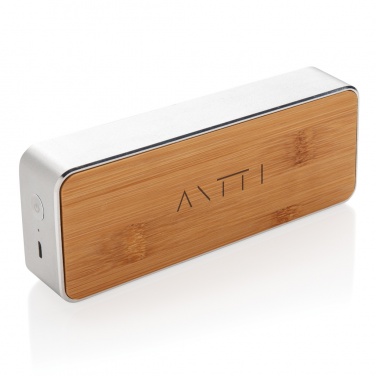 Logo trade promotional gift photo of: Nevada Bamboo 3W wireless speaker