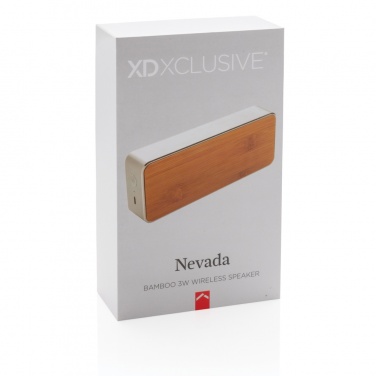 Logotrade promotional items photo of: Nevada Bamboo 3W wireless speaker