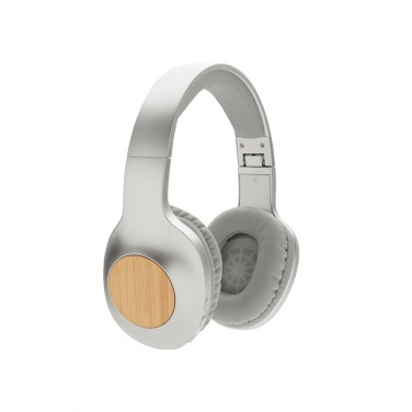 Logo trade promotional merchandise picture of: Dakota Bamboo wireless headphone