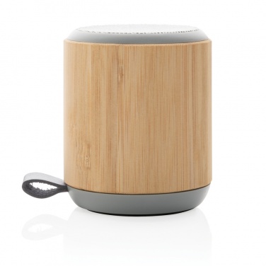 Logotrade advertising products photo of: Bamboo and fabric 3W wireless speaker