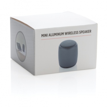 Logotrade promotional merchandise photo of: Mini aluminium wireless speaker