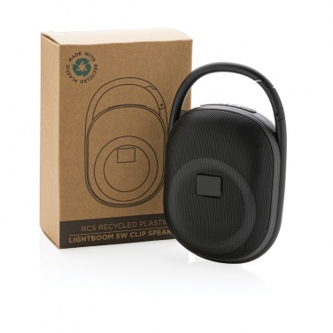 Logotrade business gifts photo of: RCS recycled plastic Lightboom 5W Clip speaker