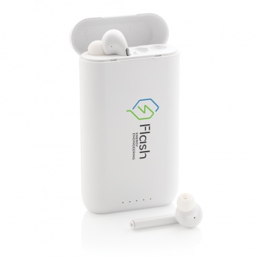 Logotrade promotional giveaway image of: Liberty TWS earbuds with 5.000 mAh powerbank