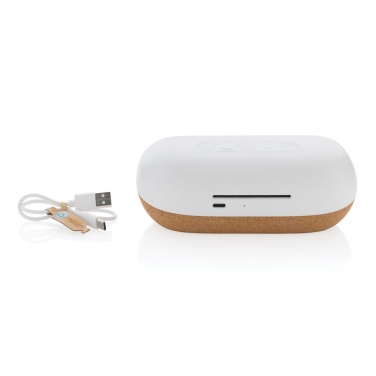 Logotrade promotional gift picture of: Oregon RCS recycled plastic and cork 10W speaker