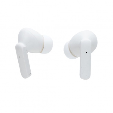 Logo trade corporate gifts picture of: Oregon RCS recycled plastic and cork TWS earbuds