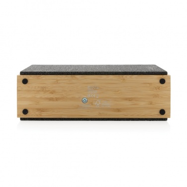 Logo trade promotional gifts image of: Wynn 20W bamboo wireless speaker