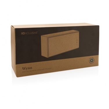 Logotrade promotional products photo of: Wynn 20W bamboo wireless speaker