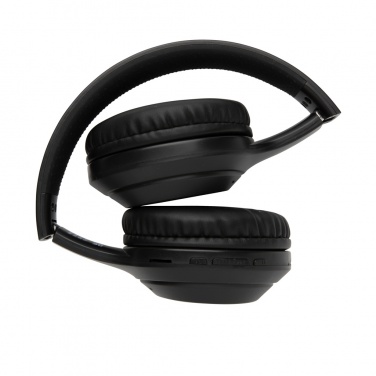 Logo trade promotional giveaways picture of: RCS standard recycled plastic headphone