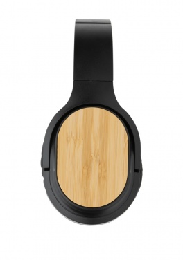 Logo trade corporate gift photo of: RCS and bamboo Elite Foldable wireless headphone
