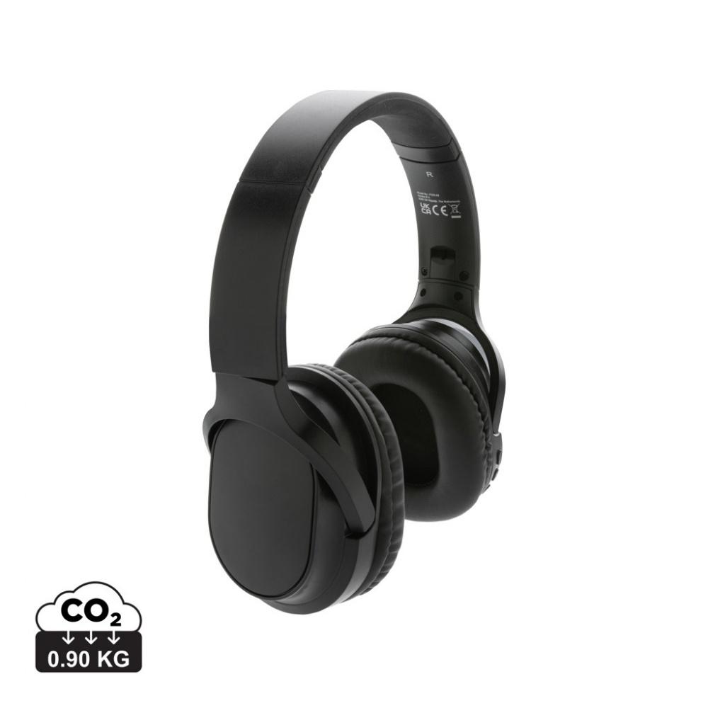 Logotrade promotional item picture of: RCS recycled plastic Elite Foldable wireless headphone