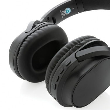 Logo trade corporate gift photo of: RCS recycled plastic Elite Foldable wireless headphone