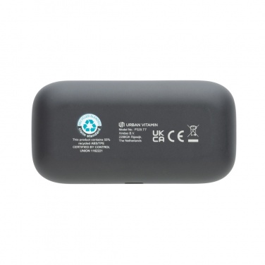 Logo trade advertising products image of: Urban Vitamin Pacifica RCS rplastic earbuds