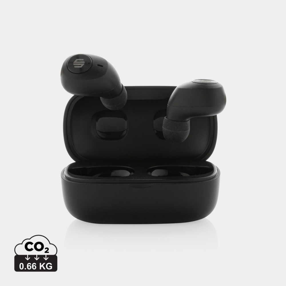 Logo trade promotional merchandise photo of: Urban Vitamin Palm Springs RCS rplastic ENC earbuds