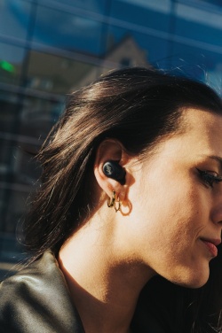 Logo trade promotional product photo of: Urban Vitamin Palm Springs RCS rplastic ENC earbuds