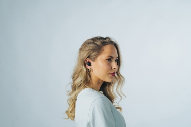 Logotrade promotional item image of: Urban Vitamin Palm Springs RCS rplastic ENC earbuds