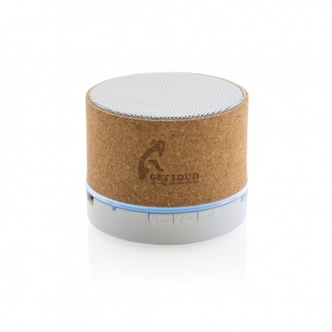 Logo trade promotional items picture of: Cork 3W wireless speaker