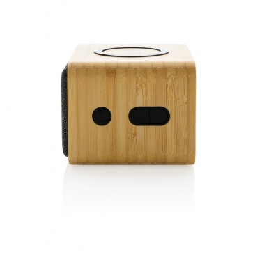Logotrade promotional giveaway picture of: RCS Rplastic 3W speaker with bamboo 5W wireless