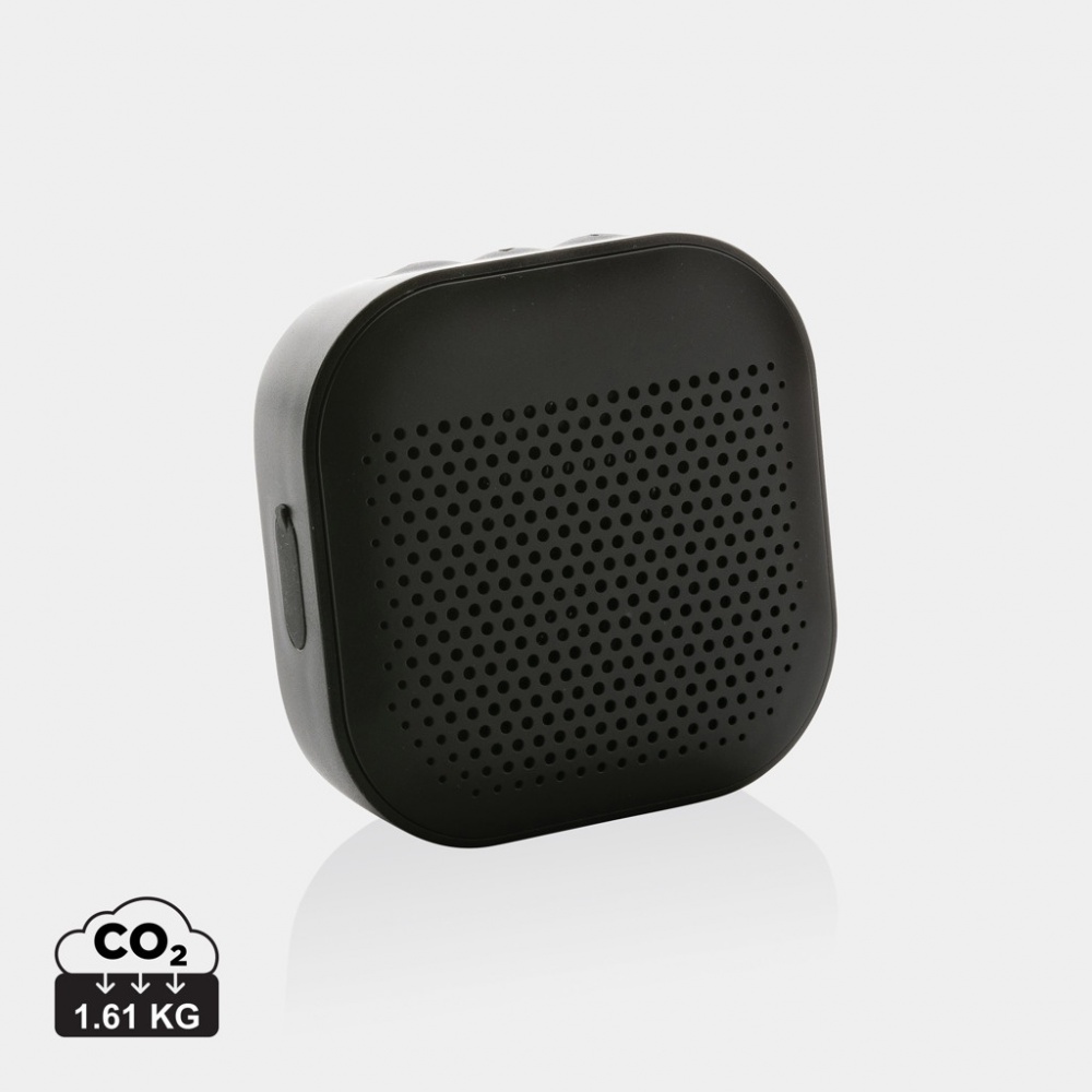 Logo trade promotional gifts image of: RCS recycled plastic Soundbox 3W speaker