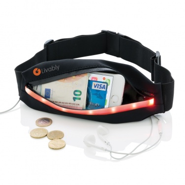 Logo trade promotional gifts image of: Running belt with LED