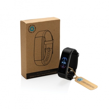 Logotrade promotional giveaway image of: RCS recycled TPU Sense Fit with heart rate monitor