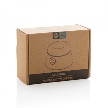 Logo trade promotional products image of: Magtune RCS recycled plastic magnetic 5W speaker