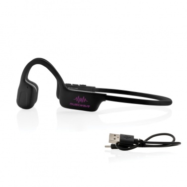 Logotrade promotional products photo of: Urban Vitamin Glendale RCS rplastic air conductive headphone
