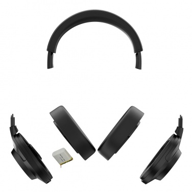 Logotrade corporate gift picture of: Irvine RCS recycled and repairable ANC wireless headphone