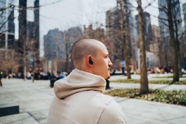 Logotrade promotional giveaways photo of: Lakewood RCS recycled and repairable wireless earbuds