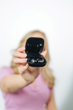 Logotrade promotional products photo of: Lakewood RCS recycled and repairable wireless earbuds