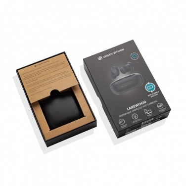 Logotrade business gift image of: Lakewood RCS recycled and repairable wireless earbuds