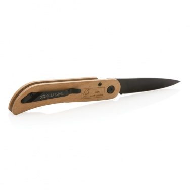 Logotrade business gift image of: Nemus Luxury Wooden knife with lock