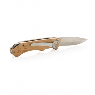 Logotrade promotional product picture of: Wooden outdoor knife