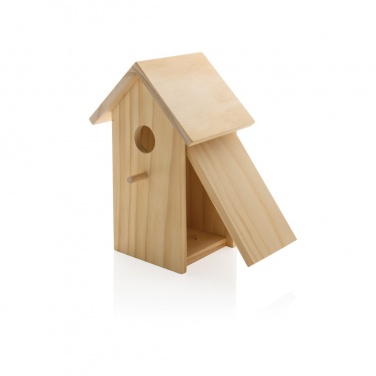 Logo trade advertising product photo of: Wooden birdhouse