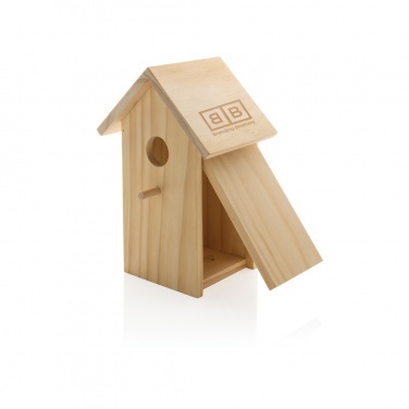 Logo trade promotional giveaway photo of: Wooden birdhouse