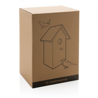Logo trade corporate gifts picture of: Wooden birdhouse
