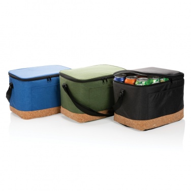 Logo trade promotional item photo of: Impact AWARE™ XL RPET two tone cooler bag with cork detail
