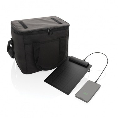 Logotrade promotional giveaway picture of: Pedro AWARE™ RPET deluxe cooler bag with 5W solar panel