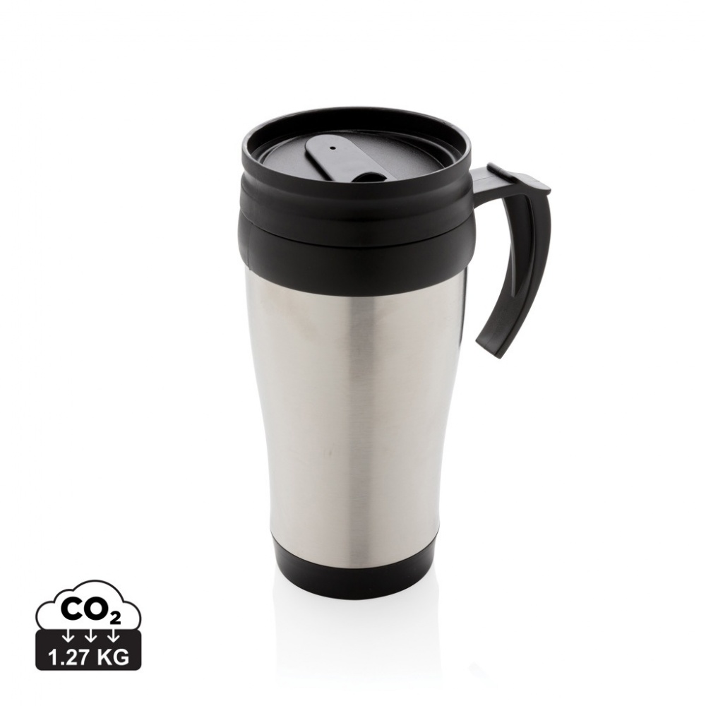 Logo trade business gifts image of: Stainless steel mug
