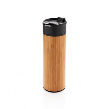 Logo trade promotional product photo of: Bogota vacuum bamboo coffee mug