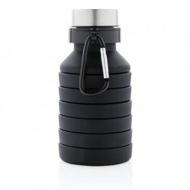 Logotrade promotional item image of: Leakproof collapsible silicone bottle with lid