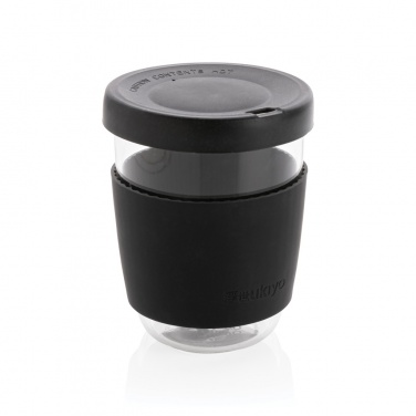 Logo trade corporate gift photo of: Ukiyo borosilicate glass with silicone lid and sleeve
