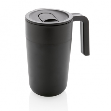 Logo trade corporate gifts image of: GRS Recycled PP and SS mug with handle