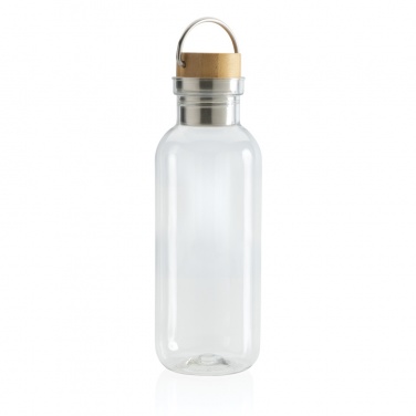 Logo trade promotional giveaways image of: RCS RPET bottle with bamboo lid and handle