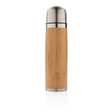 Logotrade promotional item image of: Bamboo vacuum travel flask