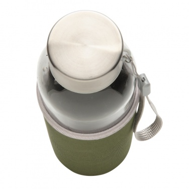 Logotrade business gift image of: Glass bottle with neoprene sleeve
