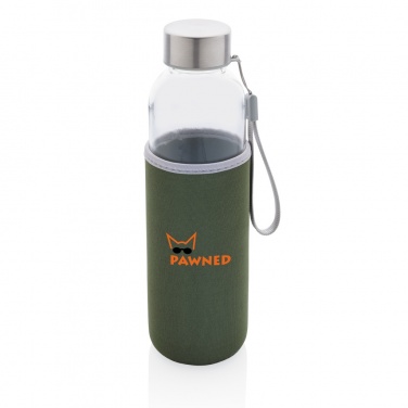 Logo trade promotional gifts picture of: Glass bottle with neoprene sleeve