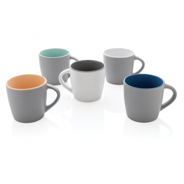 Logo trade promotional products image of: Ceramic mug with coloured inner 300ml