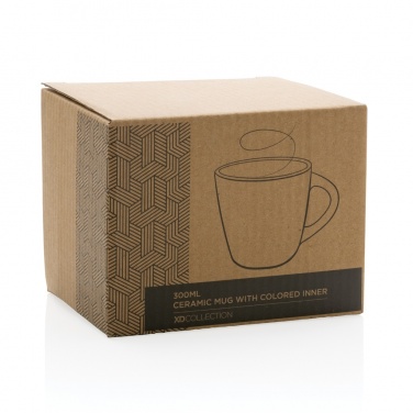Logo trade promotional product photo of: Ceramic mug with coloured inner 300ml