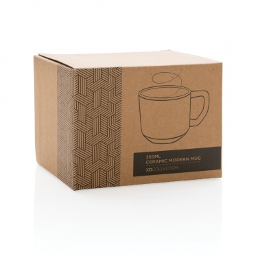 Logo trade corporate gifts picture of: Ceramic modern mug 350ml