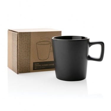 Logotrade advertising products photo of: Ceramic modern coffee mug 300ml